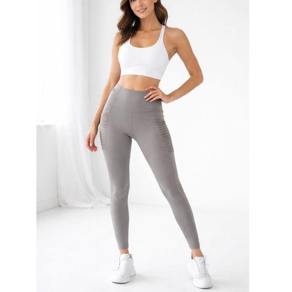 Body Glove Women Gray  Textured Side Pockets‎ Athletic Capris Leggings Size M